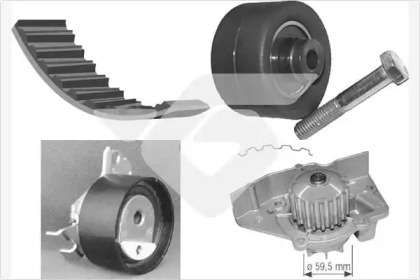 Водяной насос + комплект зубчатого ремня HUTCHINSON KH 142WP27